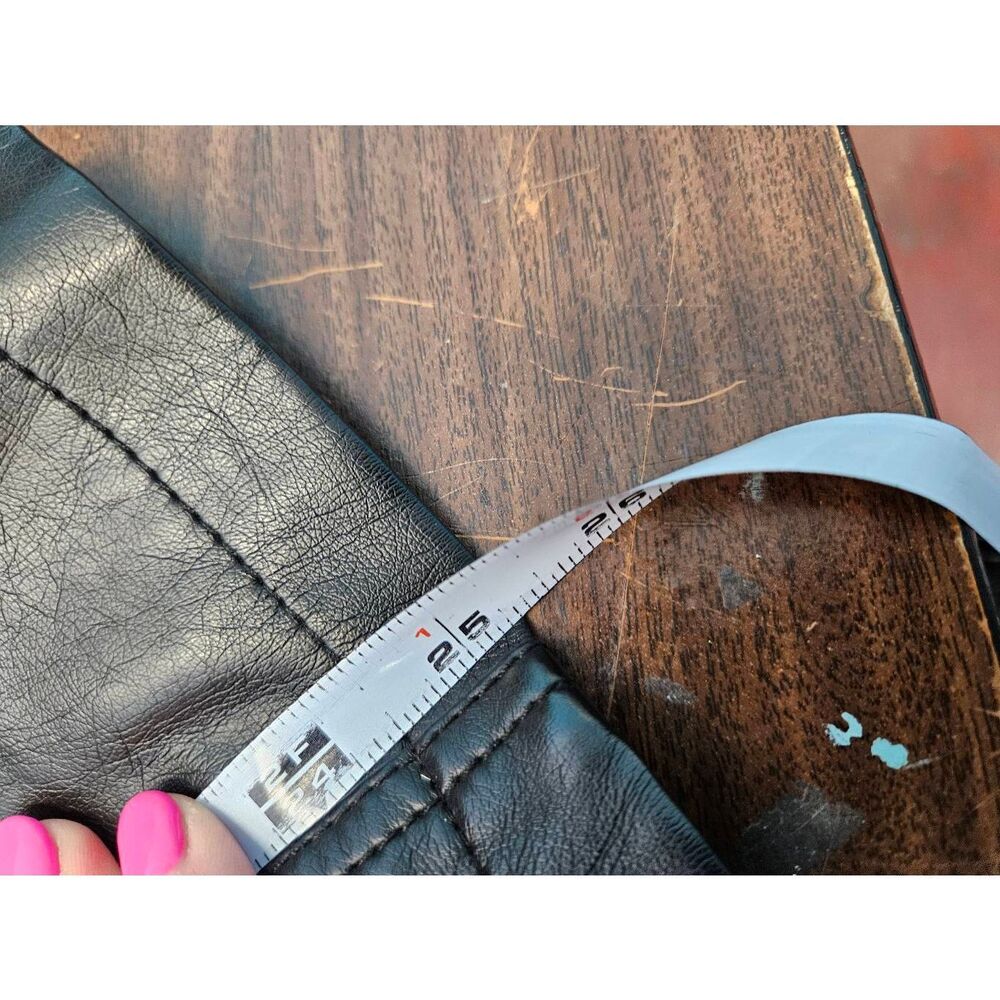 Giacca Women Black Leather Jacket Womens Size 1X - Picture 10 of 10